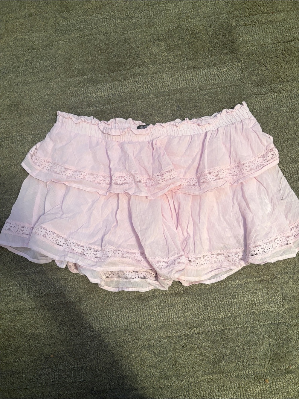 Wild Fable pink Lace Trim Skort L